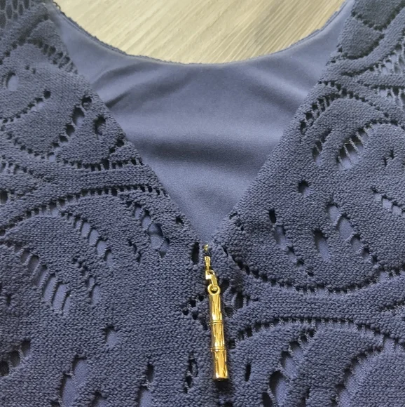 LILLY PULITZER EYELET SLEEVELESS DRESS - Picture 7 of 9